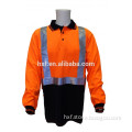 HI VIS RAIL POLO SHIRT - TAPED LONG SLEEVE